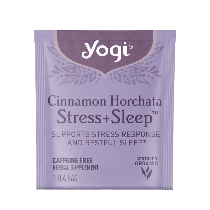 slide 5 of 6, Yogi Cinnamon Horchata Stress + Sleep - 16ct/1.12oz, 16 ct; 1.12 oz