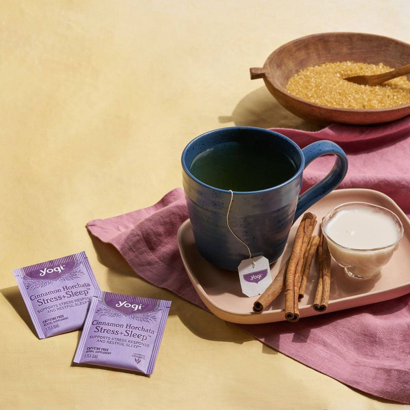 slide 6 of 6, Yogi Cinnamon Horchata Stress + Sleep - 16ct/1.12oz, 16 ct; 1.12 oz