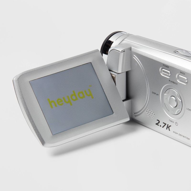 slide 3 of 6, 8MP Camcorder - heyday™ Silver: Built-In Microphone, 512GB Storage, 2.7K Video, 1 ct