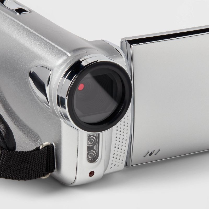 slide 4 of 6, 8MP Camcorder - heyday™ Silver: Built-In Microphone, 512GB Storage, 2.7K Video, 1 ct