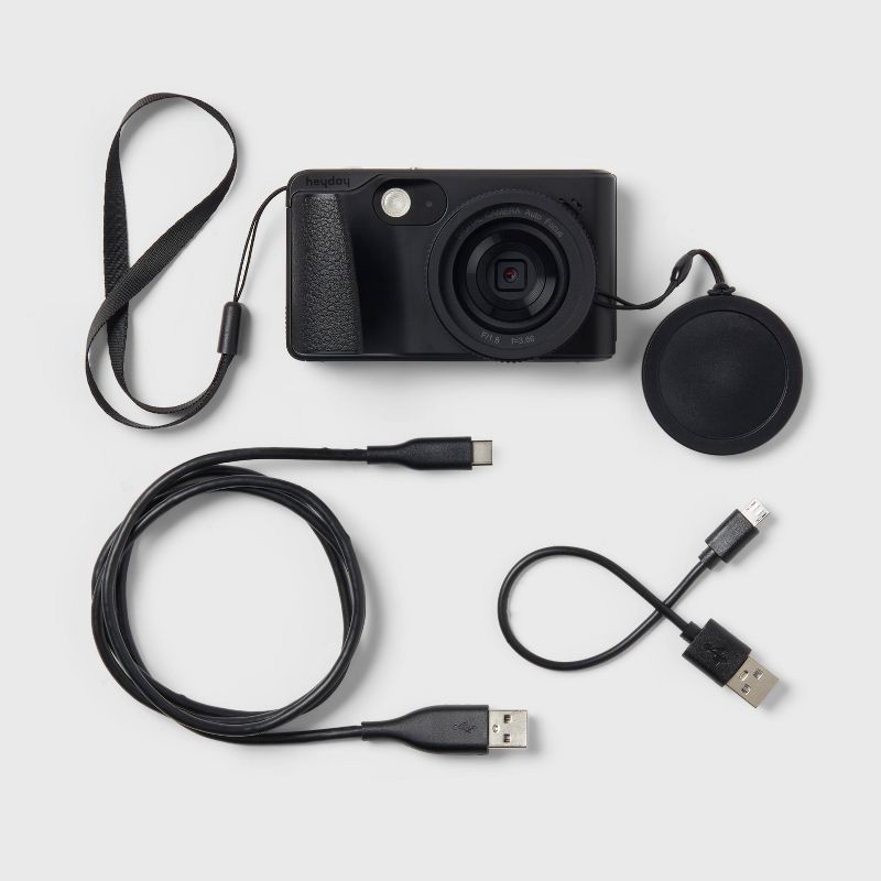 slide 5 of 5, 8MP 4K Digital Camera - heyday™ Black: Mirrorless, UHD Video, 512GB Capacity, 1 ct