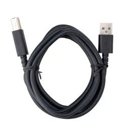 6' USB 2.0 Device Cable - dealworthy™ - Black: Male-To-Male Connection, 480 Mbps Rate