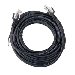 Cat 6 Ethernet Cable - dealworthy™ 25' Black: RJ-45 Male-to-Male, 1.25 Gbps