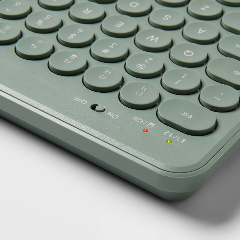 slide 3 of 6, Circle Key Keyboard - heyday™ - Jade: USB-A, Membrane, Radio Frequency, 1 ct