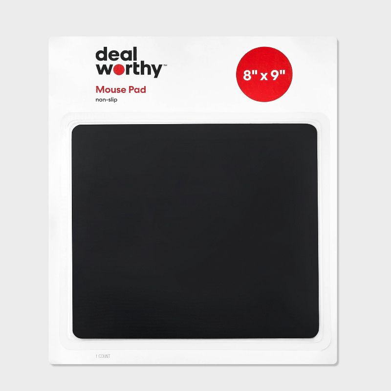 slide 1 of 3, Mouse Pad - dealworthy™ - Black: Oversized Desk Accessory, Polyester Material, 1 ct