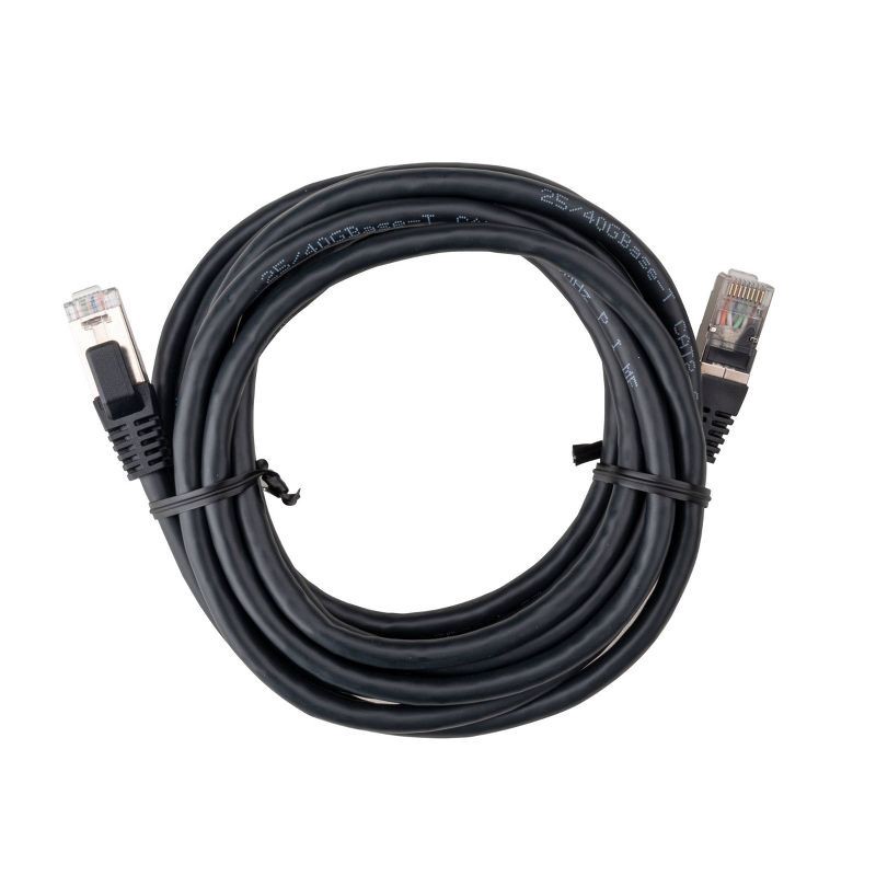 slide 1 of 3, 10' Cat 8 Ethernet Cable - dealworthy™ - Black: Male-to-Male Connector, 40 Gbps, 1 ct