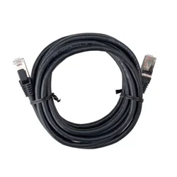 10' Cat 8 Ethernet Cable - dealworthy™ - Black: Male-to-Male Connector, 40 Gbps