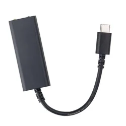 USB-C to Ethernet Adapter - dealworthy™ - Black: Male-To-Female Cable Adapter