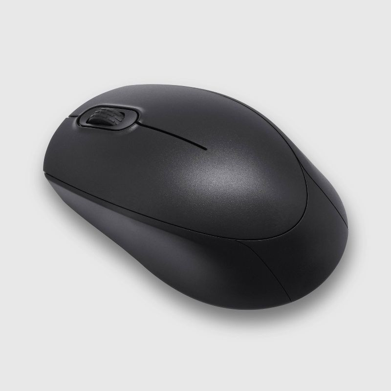 slide 4 of 6, Wireless Ergonomic Mouse - dealworthy™ - Black: USB-A Radio Frequency Connection, 1 ct