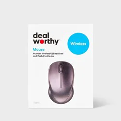 Wireless Mouse - dealworthy™ Black: USB-A Connection Home Accessory