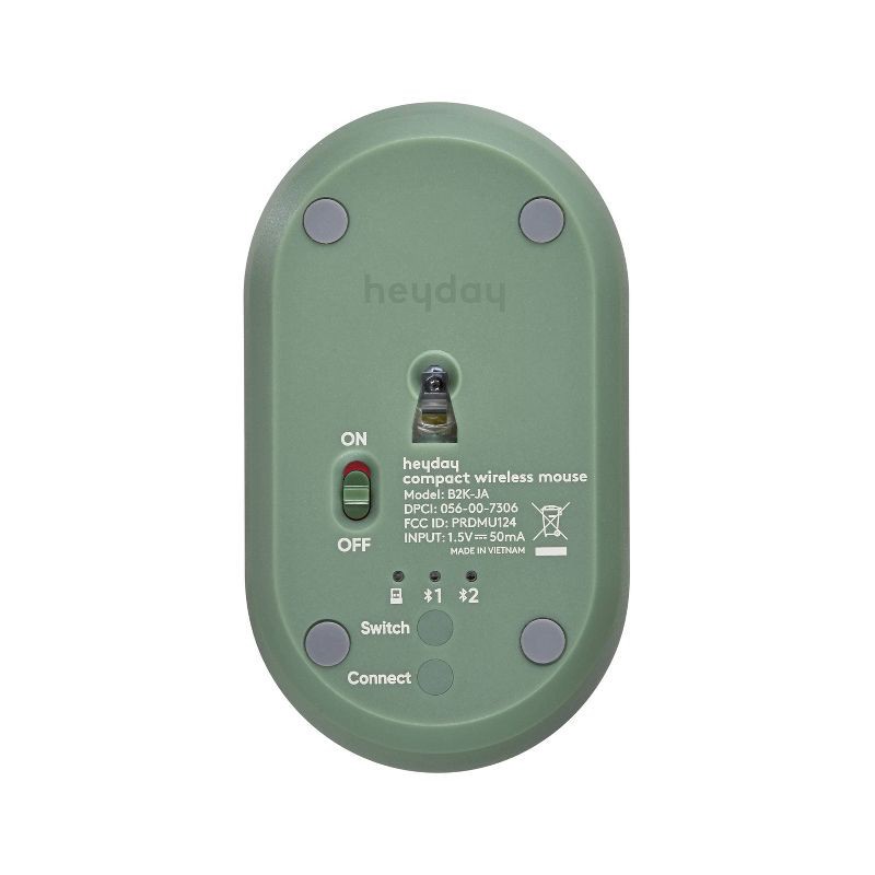 slide 4 of 5, Wireless Mouse - heyday™ Jade: USB-A Connection, Bluetooth, Home Use, 1 ct