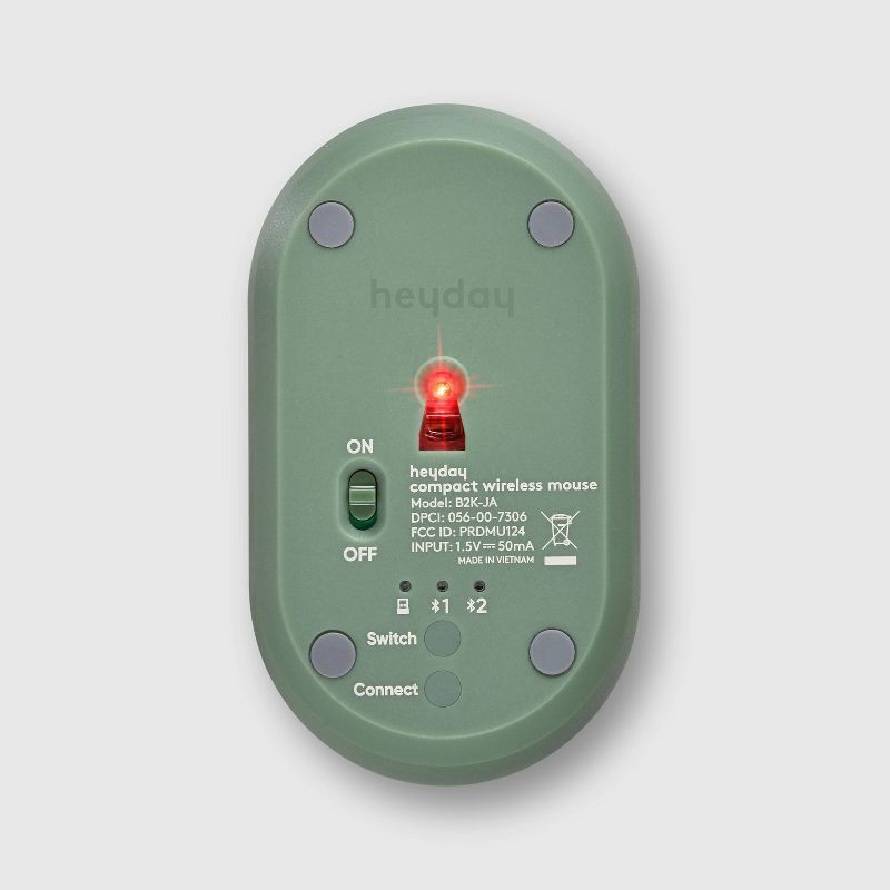 slide 5 of 5, Wireless Mouse - heyday™ Jade: USB-A Connection, Bluetooth, Home Use, 1 ct
