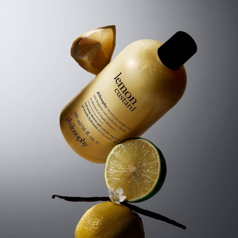 slide 3 of 6, philosophy Lemon Custard Shower Gel - 16oz - Ulta Beauty, 16 oz