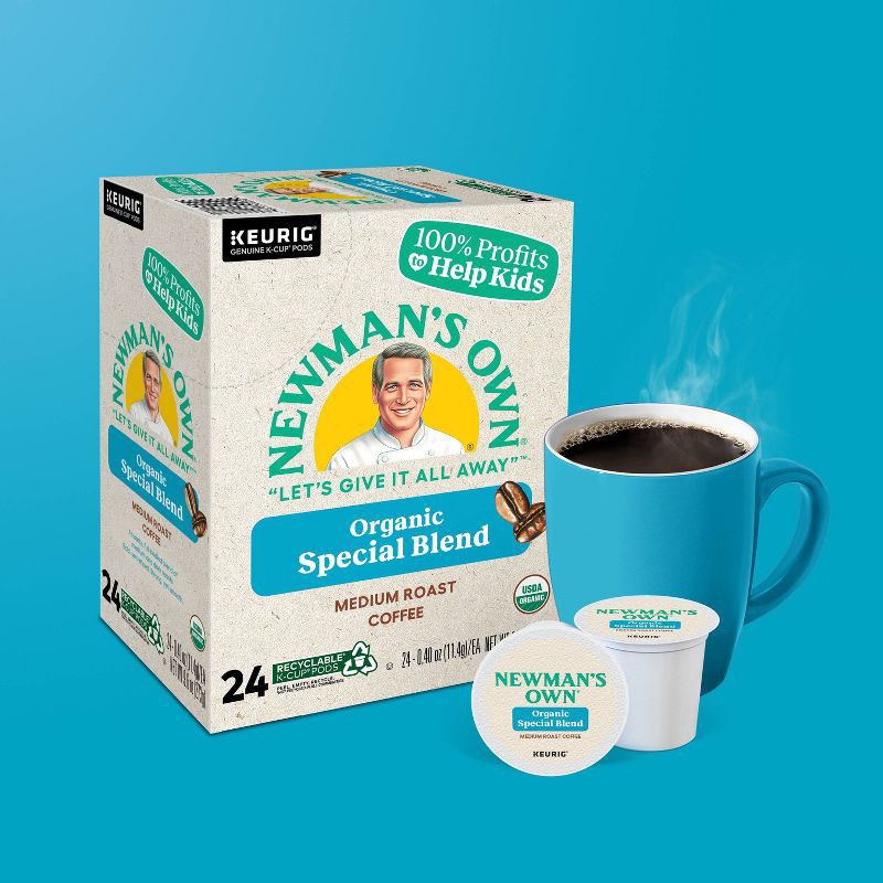 slide 6 of 9, Newman's Own Special Blend Keurig Single-Serve K-Cup Pods, Medium Roast Coffee - 24 ct, 24 ct