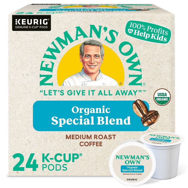 slide 1 of 9, Newman's Own Special Blend Keurig Single-Serve K-Cup Pods, Medium Roast Coffee - 24 ct, 24 ct