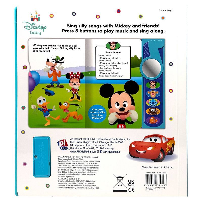 slide 5 of 5, Disney Baby: Silly Songs Sound Book - by Pi Kids (Mixed Media Product), 1 ct