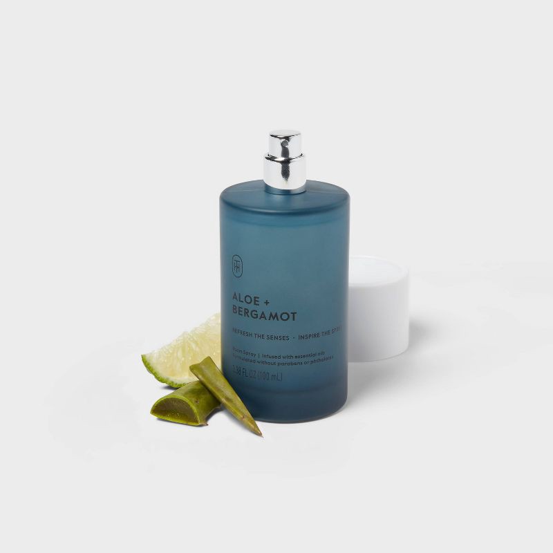 slide 3 of 3, Glass Room Spray Aloe and Bergamot 3.4 fl oz - Threshold™, 3.4 fl oz