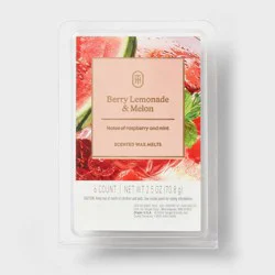 6ct Wax Melts Berry Lemonade and Melon 2.5oz - Threshold™