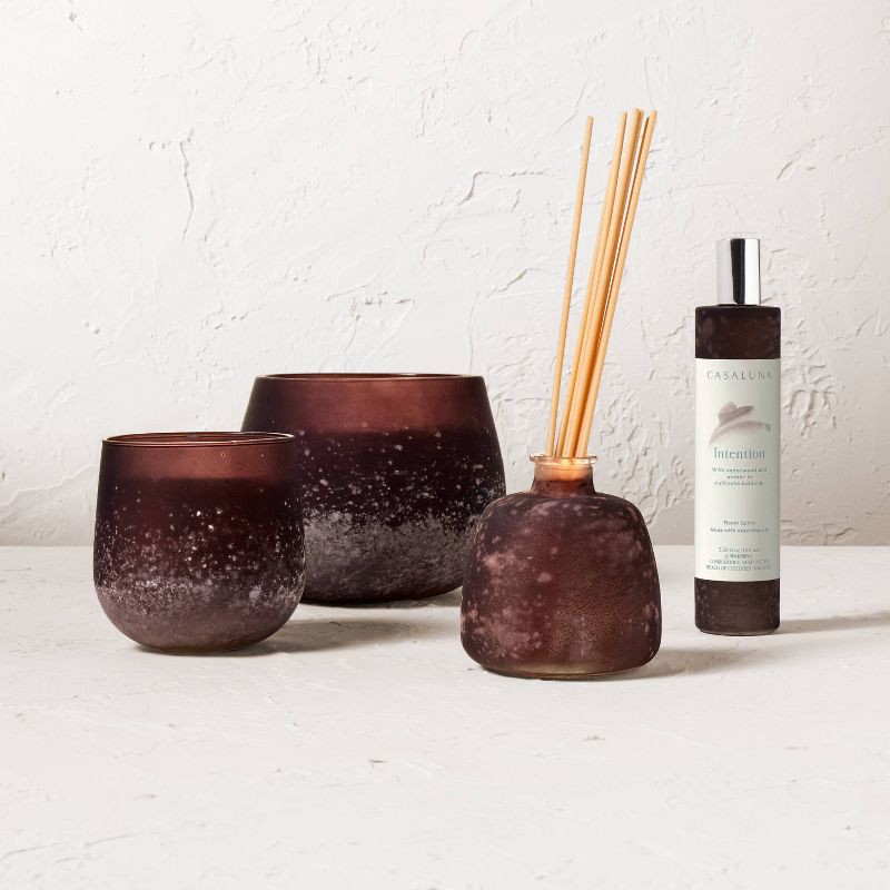 slide 4 of 5, Intention Salted Glass Wellness Jar Candle 12oz - Casaluna™, 12 oz