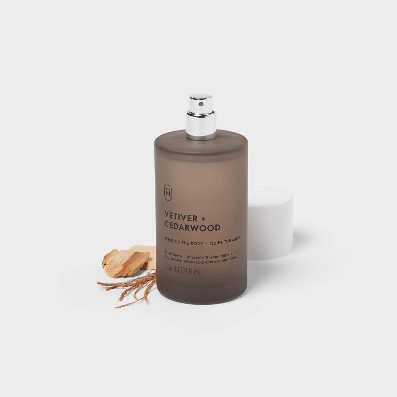 slide 3 of 3, Glass Vetiver and Cedarwood Room Spray 3.4 fl oz - Threshold™, 3.4 fl oz