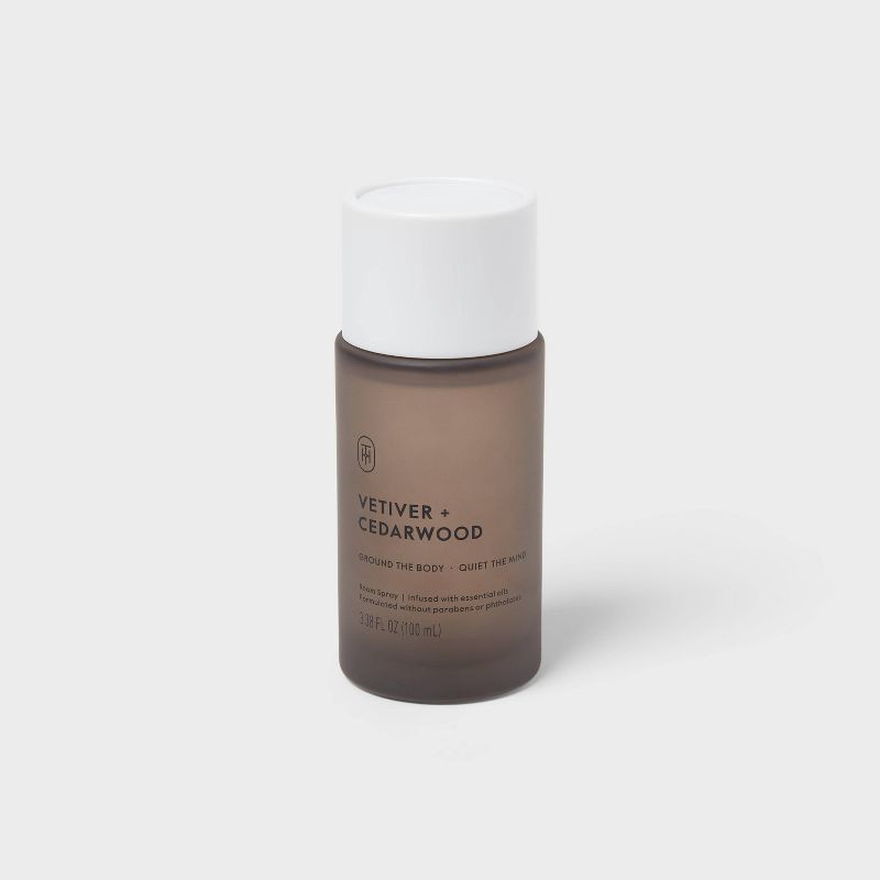 slide 1 of 3, Glass Vetiver and Cedarwood Room Spray 3.4 fl oz - Threshold™, 3.4 fl oz