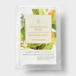 6ct Wax Melts Orange Blossom and Oak 2.5oz - Threshold™