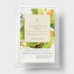 6ct Wax Melts Orange Blossom and Oak 2.5oz - Threshold™