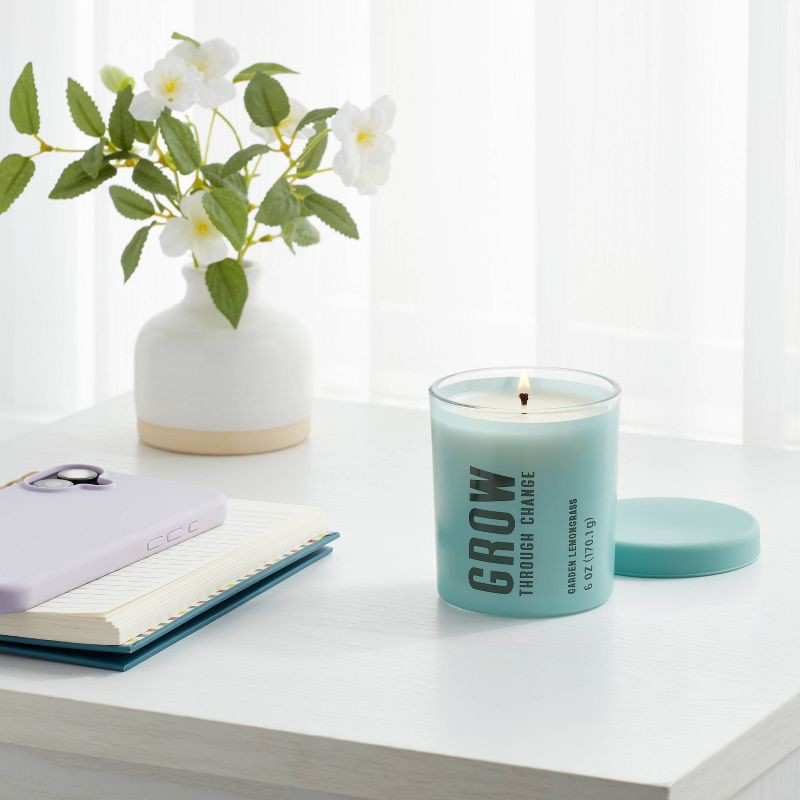 slide 2 of 3, Grow Garden Lemongrass Jar Candle 6oz - Room Essentials™, 6 oz