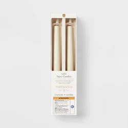 4pk LED Taper Candle Set Cream - Threshold™