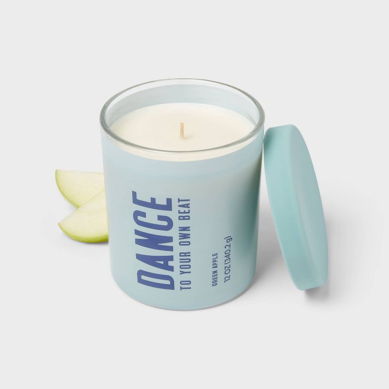 slide 3 of 3, Dance Green Apple Jar Candle 12oz - Room Essentials™, 12 oz
