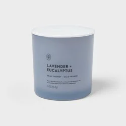 2 Wick Glass Lavender and Eucalyptus Jar Candle 14oz - Threshold™