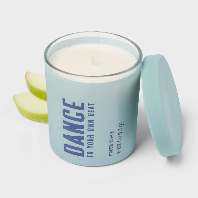 slide 3 of 3, Dance Candle Green Apple 6oz - Room Essentials™, 6 oz