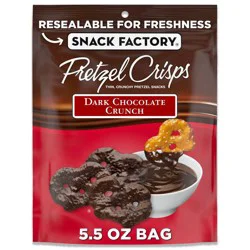 Snack Factory Pretzel Crisps Dark Chocolate - 5.5oz
