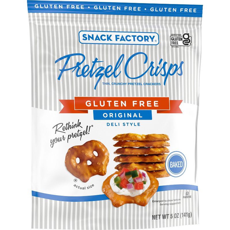 slide 6 of 7, Snack Factory Pretzel Crisps Original Gluten Free - 5oz, 5 oz