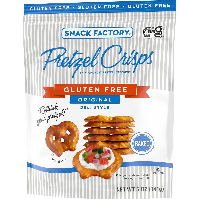 slide 7 of 7, Snack Factory Pretzel Crisps Original Gluten Free - 5oz, 5 oz