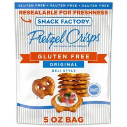 Snack Factory Pretzel Crisps Original Gluten Free - 5oz