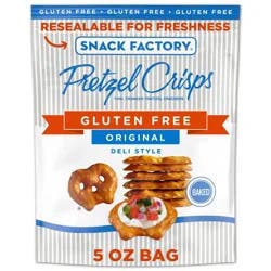 Snack Factory Pretzel Crisps Original Gluten Free - 5oz