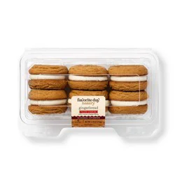 Christmas Gingerbread Filled Cookies - 6ct - Favorite Day™
