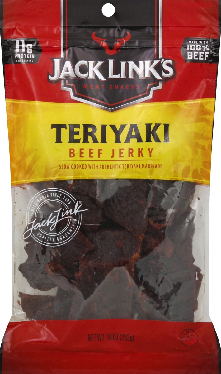 slide 3 of 3, Jack Link's Teriyaki Beef Jerky Family Size 10 oz, 10 oz