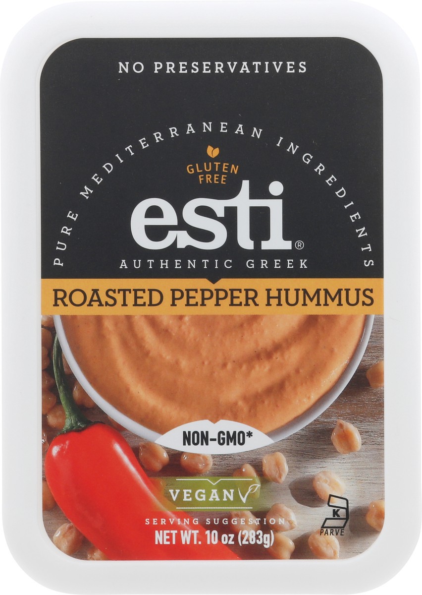 slide 7 of 9, esti Roasted Pepper Hummus 10 oz, 10 oz