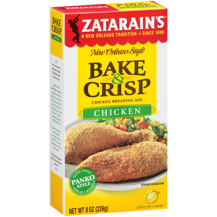 slide 2 of 2, Zatarain's Bake & Crisp Chicken Breading Mix, 8 oz