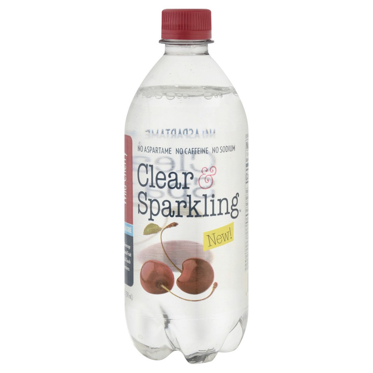 slide 6 of 13, Clear & Sparkling Wild Cherry Water Beverage 20 oz, 20 oz