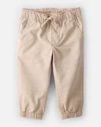 Carter's Baby Boy Cotton Pull-On Fashion Pants - Khaki - 18M