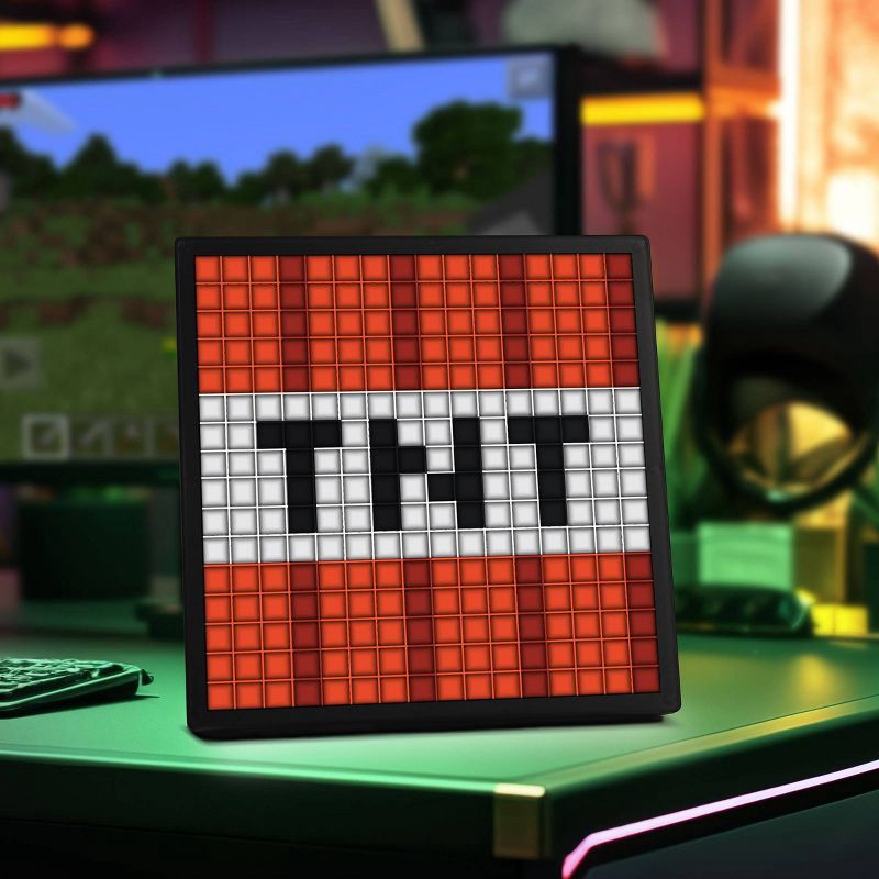 slide 2 of 17, Minecraft Pixel LED Novelty Table Lamp, 1 ct