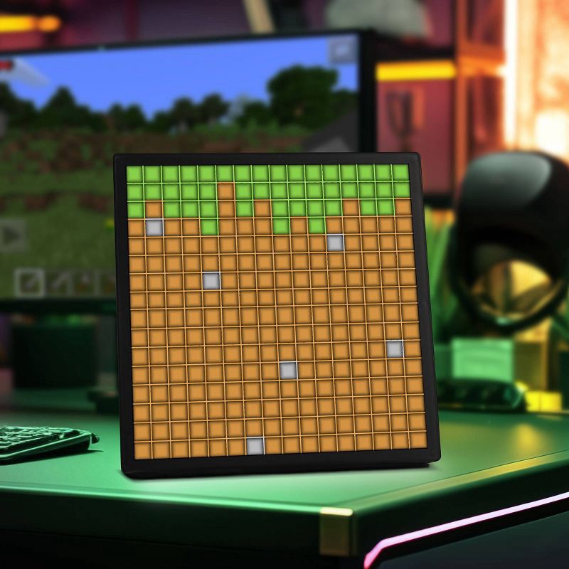 slide 12 of 17, Minecraft Pixel LED Novelty Table Lamp, 1 ct