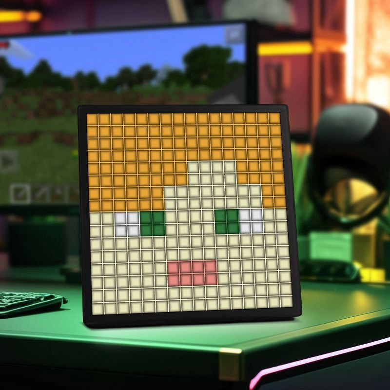 slide 15 of 17, Minecraft Pixel LED Novelty Table Lamp, 1 ct