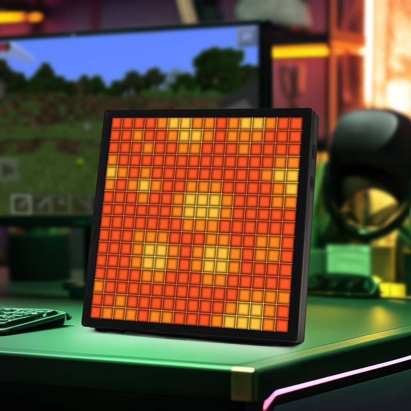 slide 16 of 17, Minecraft Pixel LED Novelty Table Lamp, 1 ct