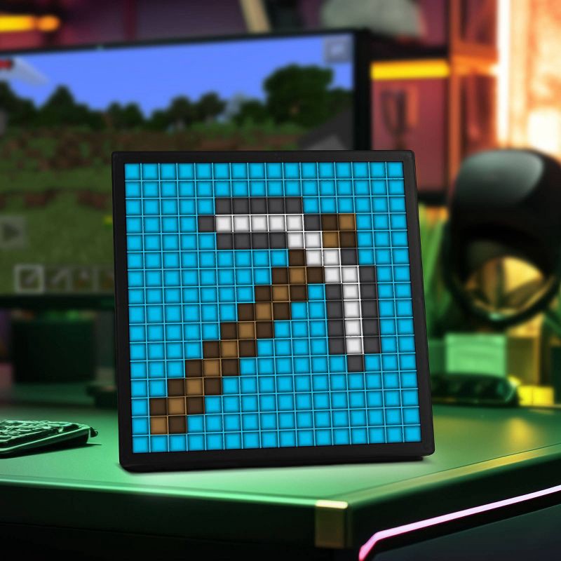 slide 6 of 17, Minecraft Pixel LED Novelty Table Lamp, 1 ct