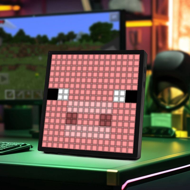slide 9 of 17, Minecraft Pixel LED Novelty Table Lamp, 1 ct