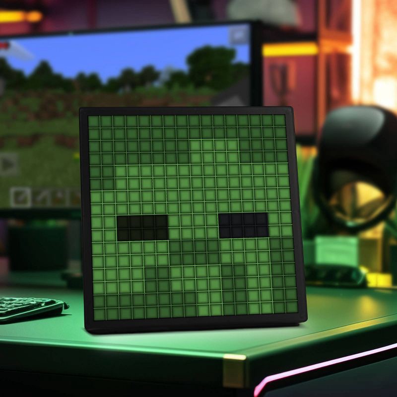 slide 10 of 17, Minecraft Pixel LED Novelty Table Lamp, 1 ct